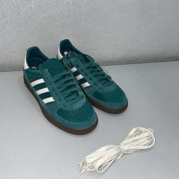 Adidas Men’s Handball Spezial Sneakers – Collegiate Green/Cloud White – Size 7 - Picture 1 of 11